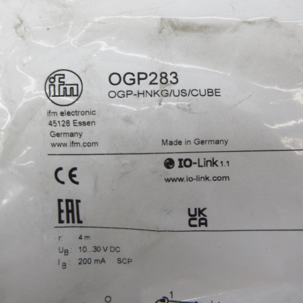 IFM EFECTOR OGP283 OGP-HNKG/US/CUBE 10-30VDC NSMP