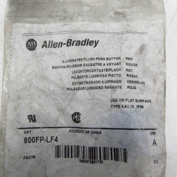 ALLEN BRADLEY 800FP-LF4 SER. A NSMP