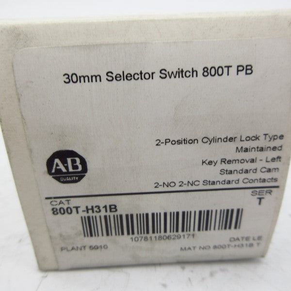 ALLEN BRADLEY 800T-H31B SER. T (WH) NSFS