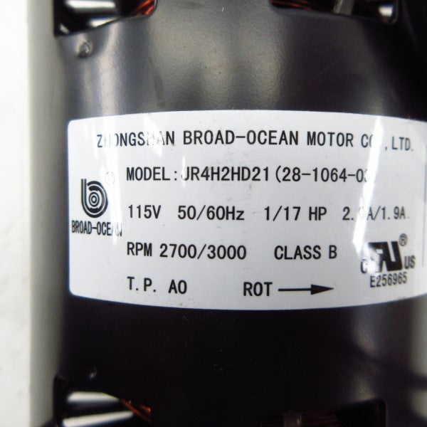 ZHONGSHAN BROAD OCEAN JR4H2HD21 28-1064-03 115V 1.9/2A NSNP