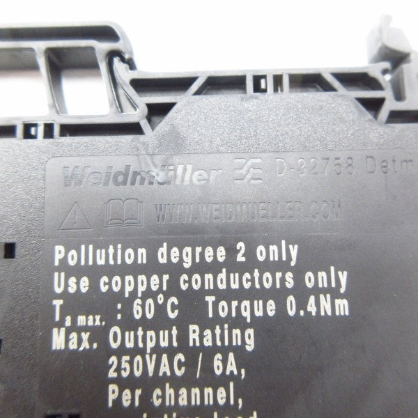 WEIDMULLER TRS24VDC1COC1D2 1984570000 24V 6A (PKG OF 8) NSMP