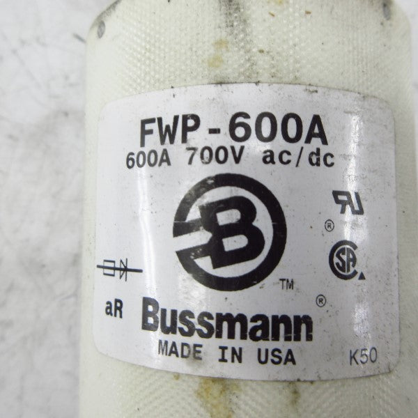 BUSSMANN FWP-600A 700VAC/DC 600A (WH/WH) NSMP