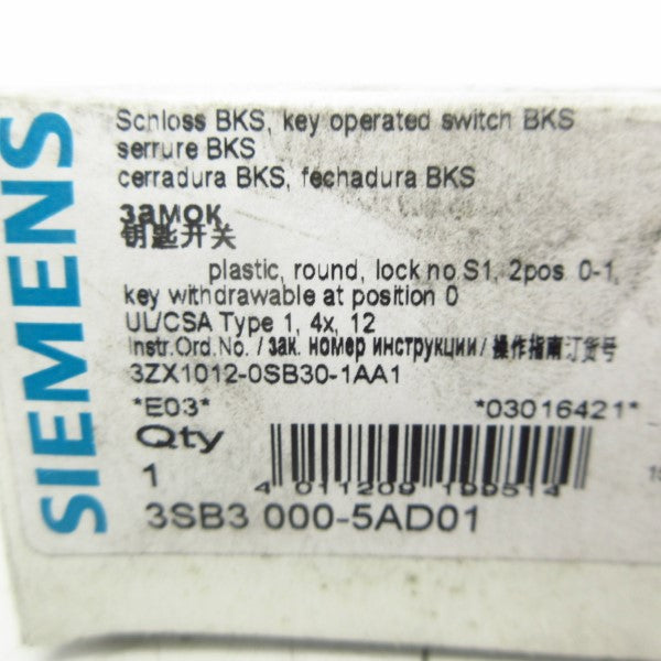 SIEMENS 3SB3000-5AD01 NSMP