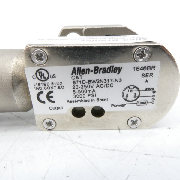 ALLEN BRADLEY 871D-BW2N317-N3 SER. A 20-250VAC/DC 3000PSI NSMP