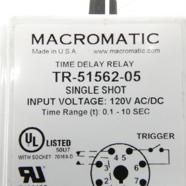 MARCOMATIC TR-51562-05 120VAC/DC 0.1-10S NSMP
