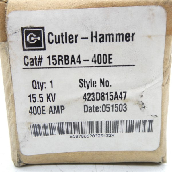 CUTLER HAMMER 15RBA4-400E 15.5KV 400EA NSFS