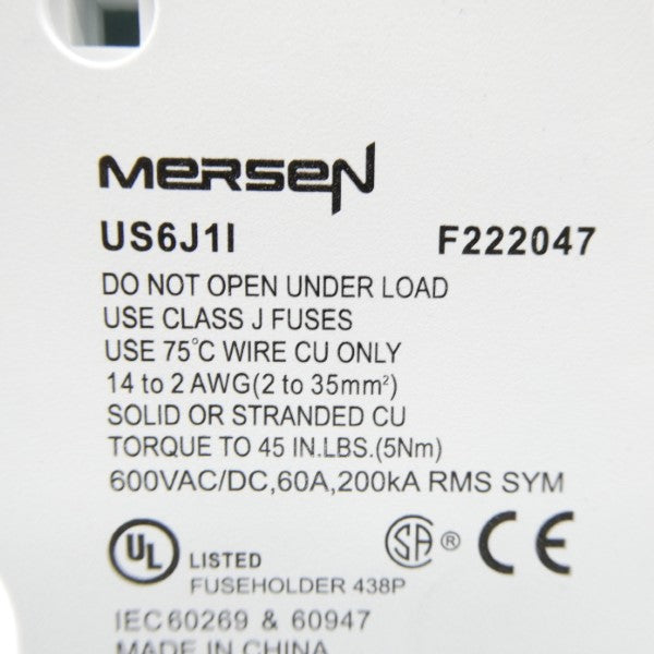 MERSEN US6J1I F222047 600VAC/DC 60A NSNP