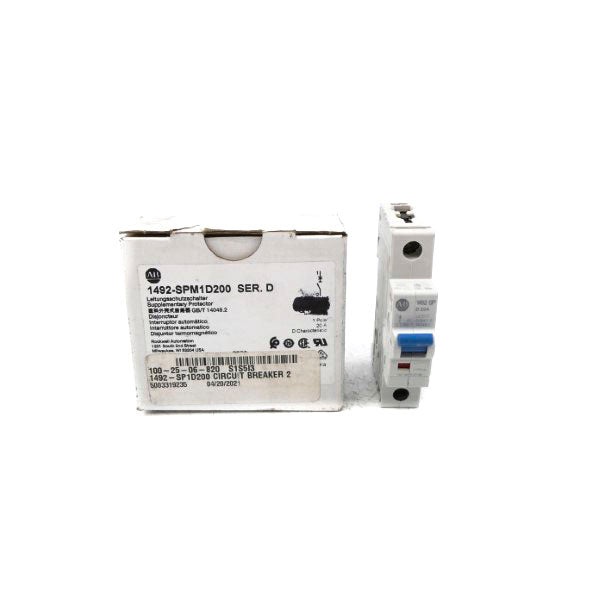 ALLEN BRADLEY 1492-SPM1D200 SER. D 277VAC 20A NSMP