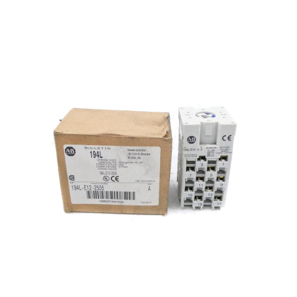 ALLEN BRADLEY 194L-E12-2505 SER. A 690V 5.5A (BR/WH) NSMP