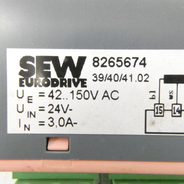 SEW EURODRIVE 8265674 42-150VAC 3A NSNP