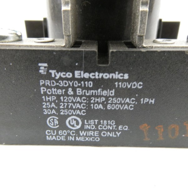 TYCO ELECTRONICS PRD-3DY0-110 110VDC 30A NSNP