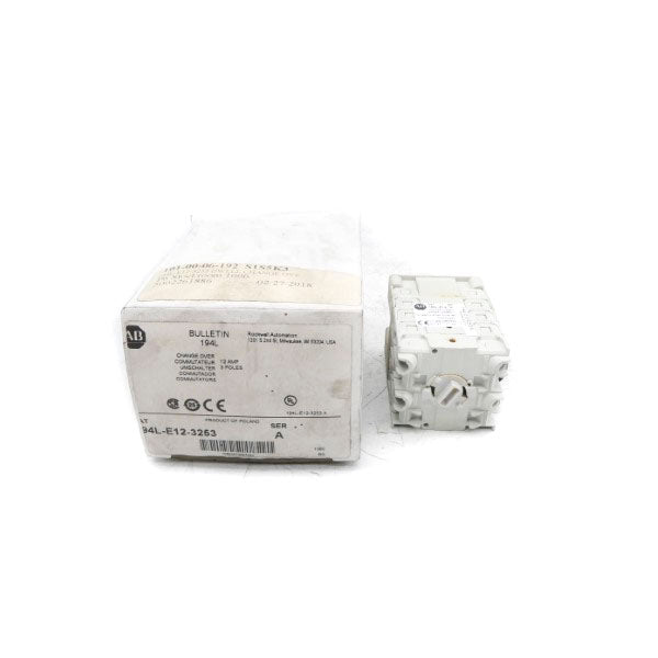 ALLEN BRADLEY 194L-E12-3253 SER. A 690V 12A (AS PICTURED) (WH) NSMP