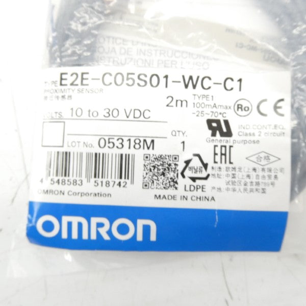 OMRON E2E-C05S01-WC-C1 10-30VDC 2M NSMP