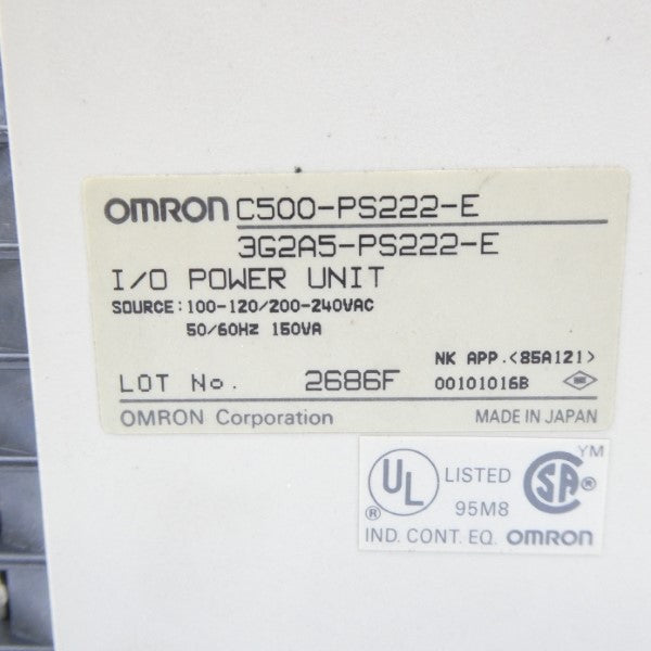 OMRON C500-PS222-E 3G2A5-PS222-E 100-240VAC NSNP