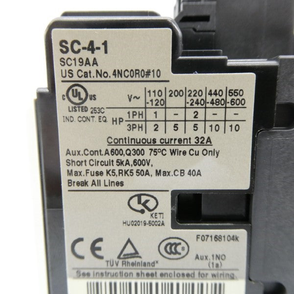 FUJI ELECTRIC 4NC0R0B10 SC-4-1 200-220V NSMP