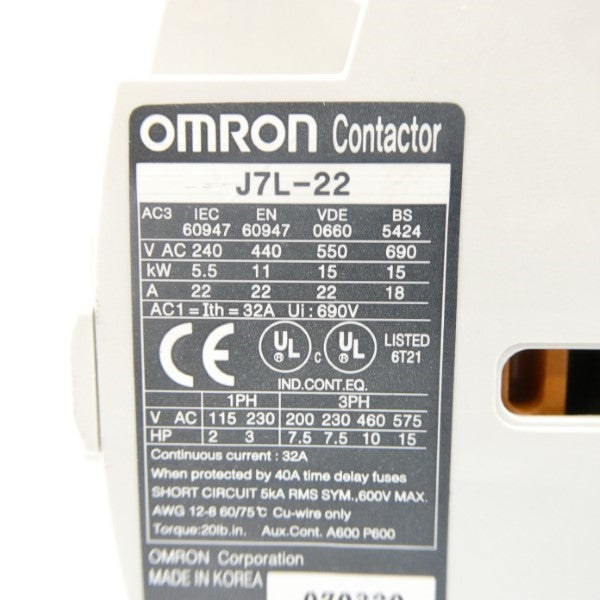 OMRON J7L-22 24VDC 32A NSNP