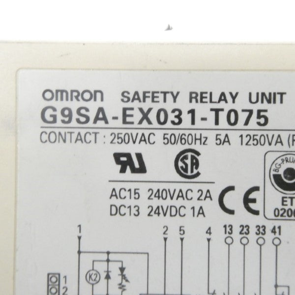 OMRON G9SA-EX031-T075 250VAC 5A NSNP