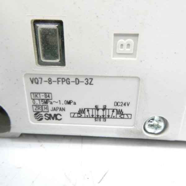 SMC VQ7-8-FPG-D-3Z 24VDC NSNP