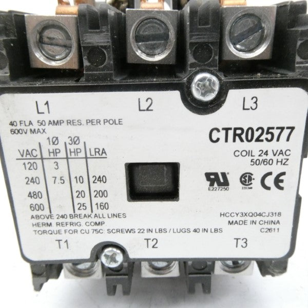 SERVICE FIRST CTR02577 24VAC 50A NSMP