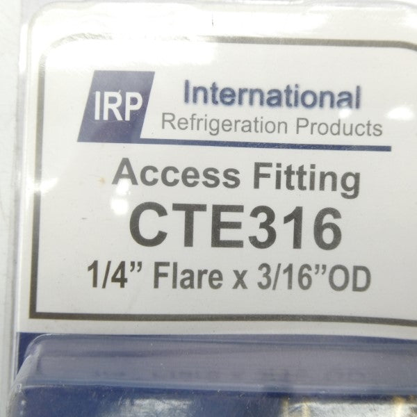 INTERNATIONAL REFRIGERATION PRODUCTS CTE316 1/4" (PKG OF 2) NSMP