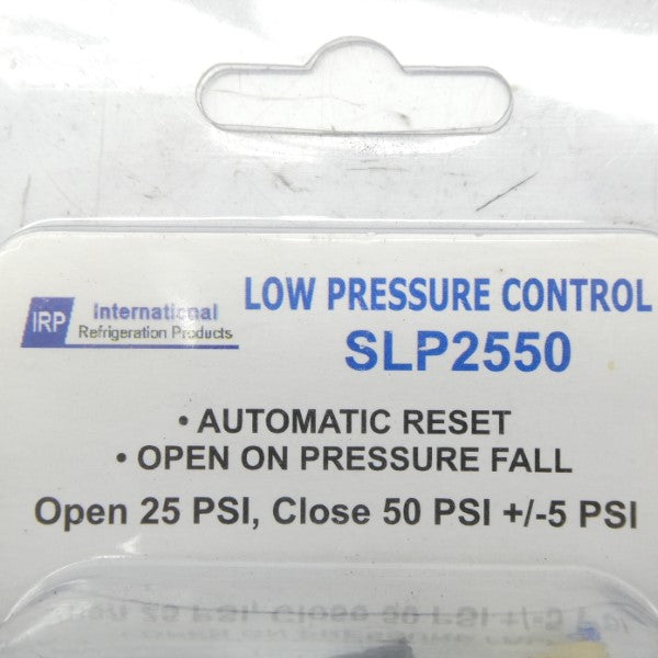 INTERNATIONAL REFRIGERATION PRODUCTS SLP2550 25/50PSI NSMP