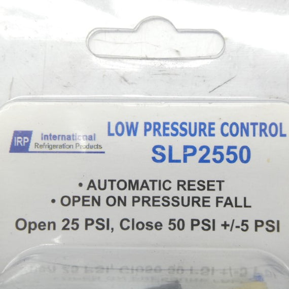 INTERNATIONAL REFRIGERATION PRODUCTS SLP2550 25/50PSI NSMP