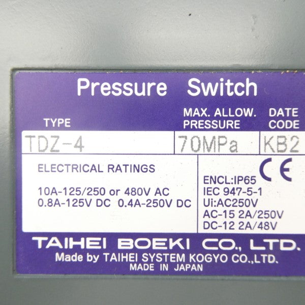 TAIHEI BOEKI TDZ-4 480VAC 10A NSMP