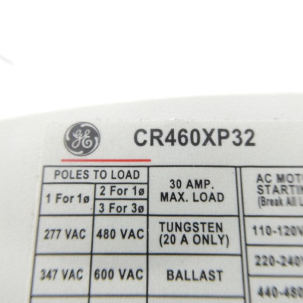 GENERAL ELECTRIC CR460XP32 600VAC NSMP