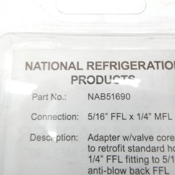 NATIONAL REFRIGERATION PRODUCTS NAB51690 5/16" NSMP