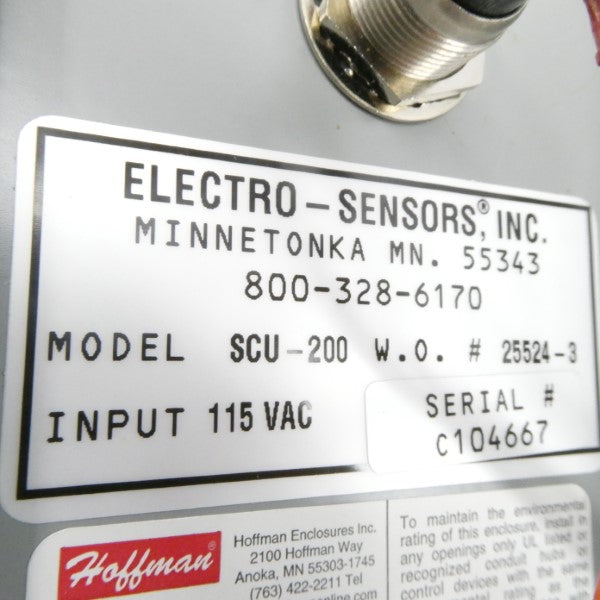 ELECTRO SENSORS SCU-200 115VAC NSNP