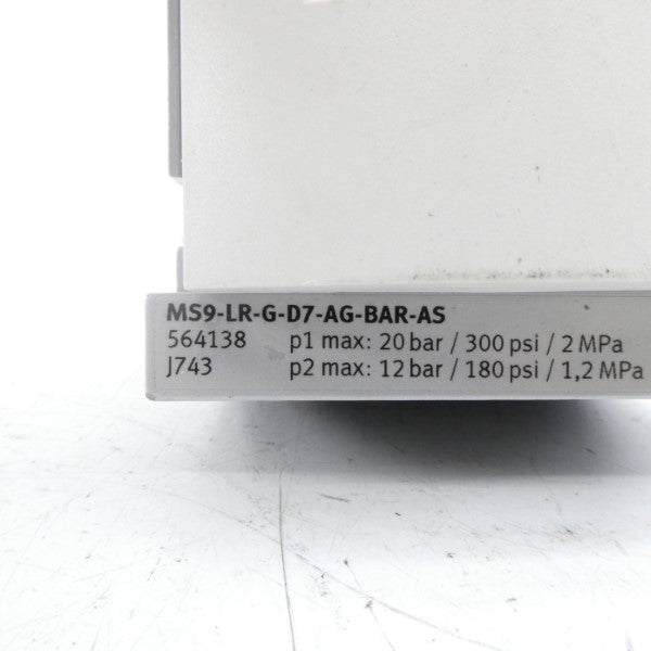 FESTO MS9-LR-G-D7-AG-BAR-AS 564138 300PSI NSNP