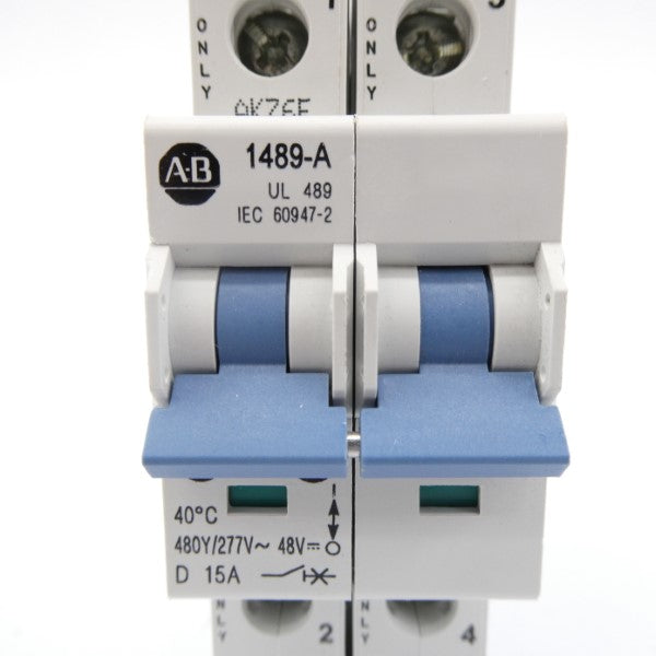 ALLEN BRADLEY 1489-A2D150 SER. A 277V 15A NSMP