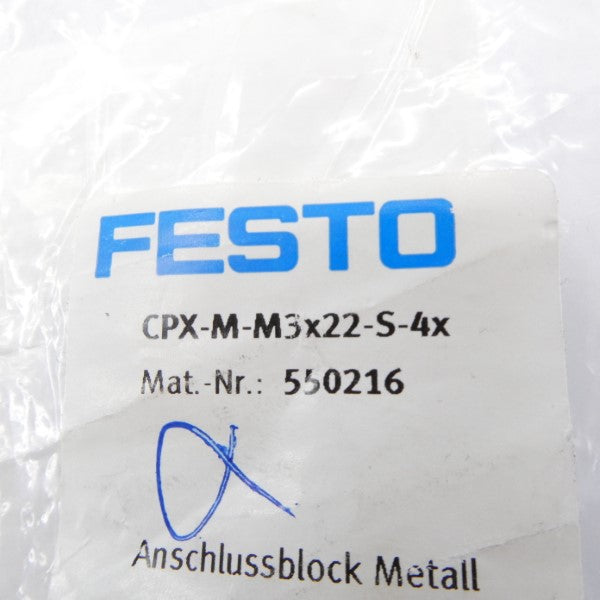 FESTO CPX-M-M3X22-S-4X 550216 NSMP