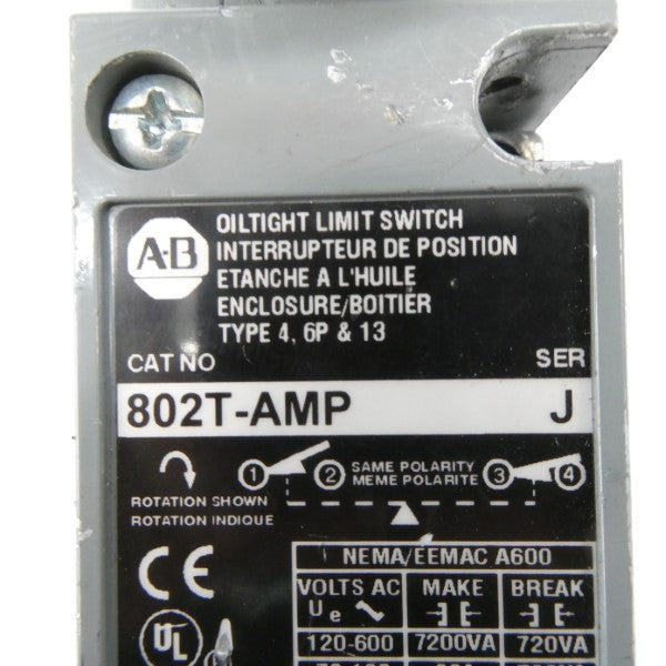 ALLEN BRADLEY 802T-AMP SER. J 120-600VAC 60A UNMP
