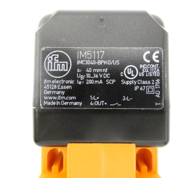 IFM EFECTOR IM5117 IMC3040-BPKG/US 10-36VDC NSNP