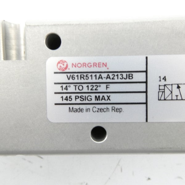 NORGREN V61R511A-A213JB 24VDC 145PSI NSMP