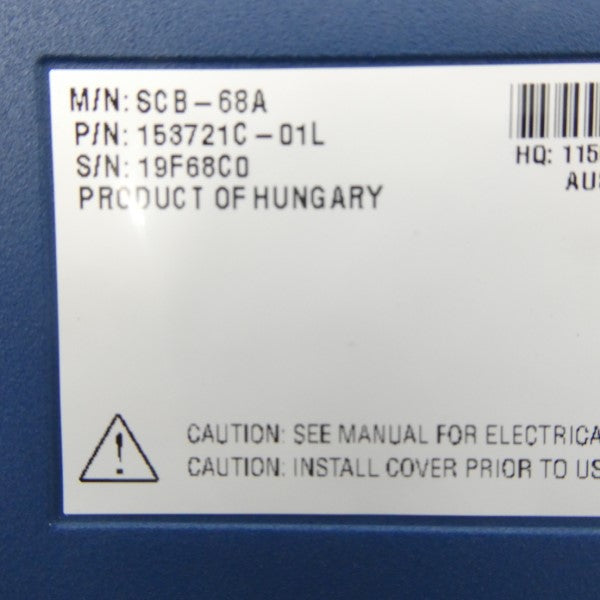 NATIONAL INSTRUMENTS 153721C-01L SCB-68A NSNP