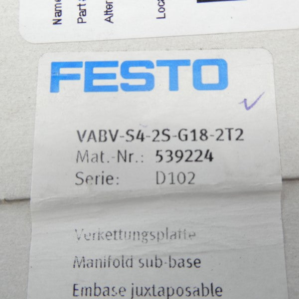 FESTO VABV-S4-2S-G18-2T2 539224 NSFS
