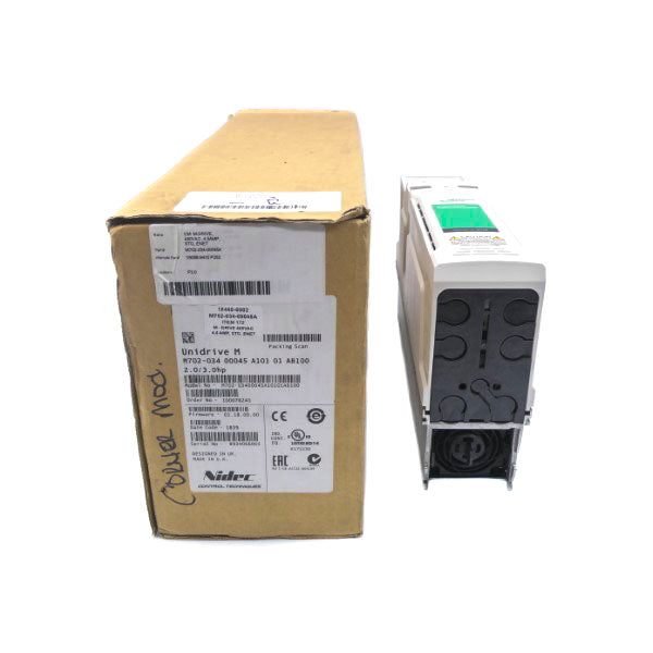NIDEC M702-034-00045A10101AB100 F/W 01.18.00.00 480VAC 4.5A NSMP