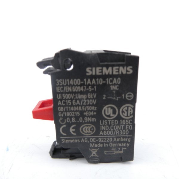 SIEMENS 3SU1400-1AA10-1CA0 230V 6A NSNP