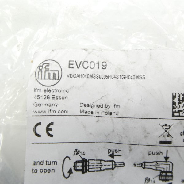 IFM EFECTOR EVC019 VDOAH040MSS0005H04STGH040MSS 250VAC NSMP