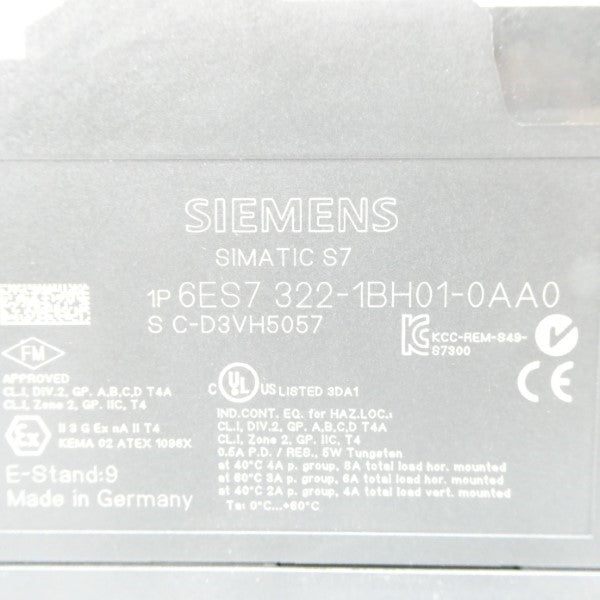 SIEMENS 6ES7322-1BH01-0AA0 (AS PICTURED) NSNP