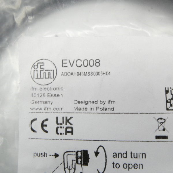 IFM EFECTOR EVC008 ADOAH043MSS0005H04 10-30VDC NSMP