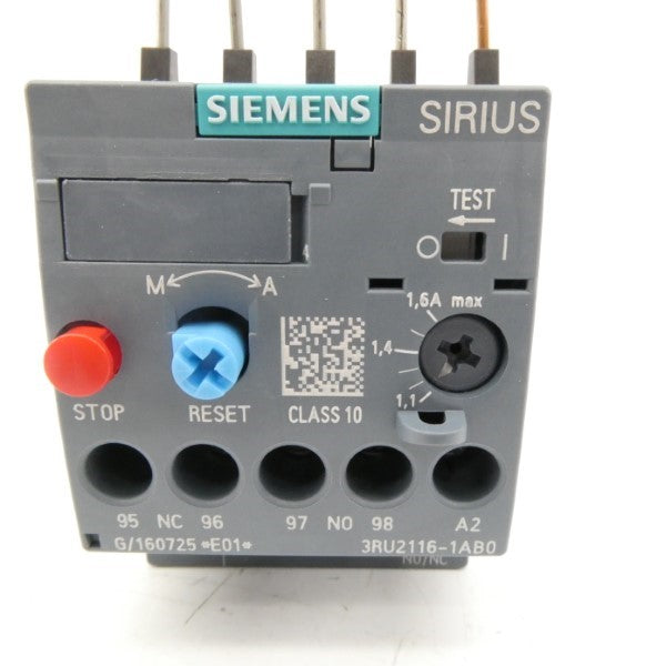 SIEMENS 3RU2116-1AB0 1.1-1.6A NSMP