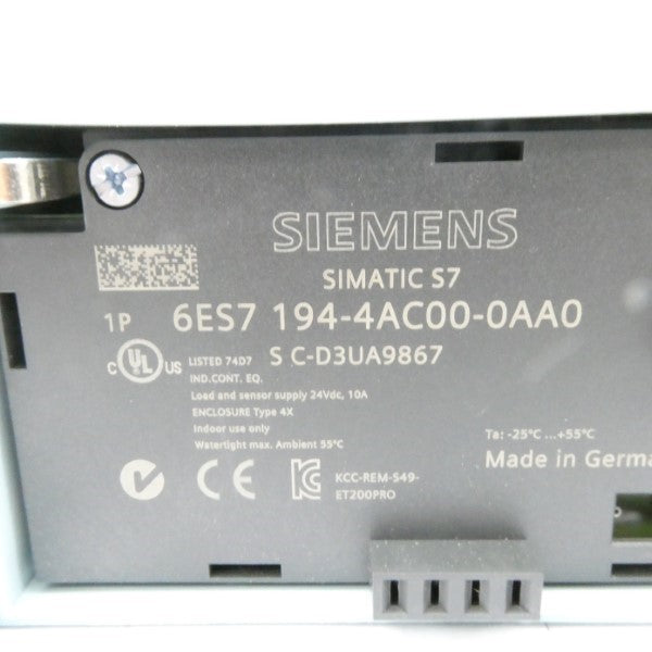 SIEMENS 6ES7194-4AC00-0AA0 24VDC 10A NSMP
