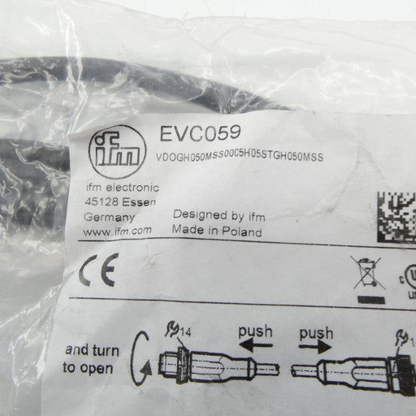 IFM EFECTOR EVC059 VDOGH050MSS0005H05STGH050MSS 60VAC/DC 4A NSMP