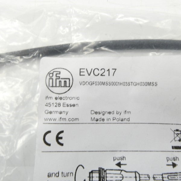 IFM EFECTOR EVC217 VDOGF030MSS0001H03STGH030MSS 50VAC NSMP