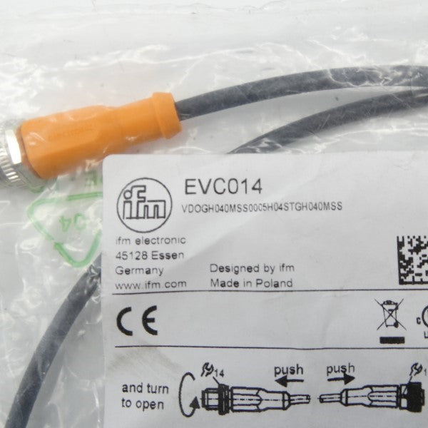 IFM EFECTOR EVC014 VDOGH040MSS0005H04STGH040MSS 250VAC 4A NSMP