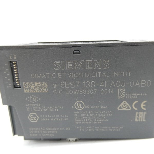 SIEMENS 6ES7138-4FA05-0AB0 24VDC NSMP