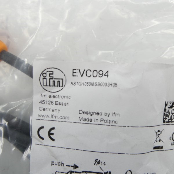 IFM EFECTOR EVC094 ASTGH050MSS0002H05 60VAC/DC 4A NSMP